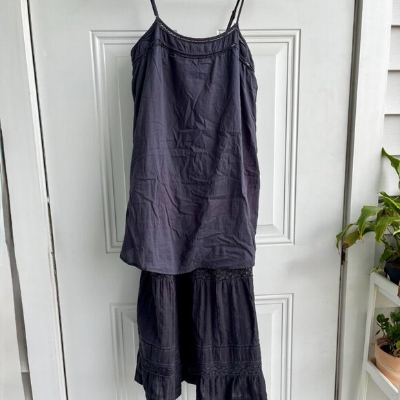 Lucky Brand Tiered Ruffle Maxi Dress   Cotton - Picture 6 of 16